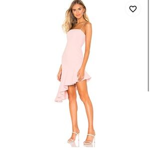 Malaya Asymmetric Ruffle Dress